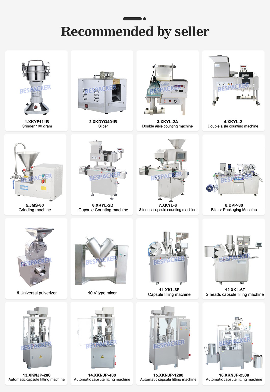 Bespacker machine Manufacturers