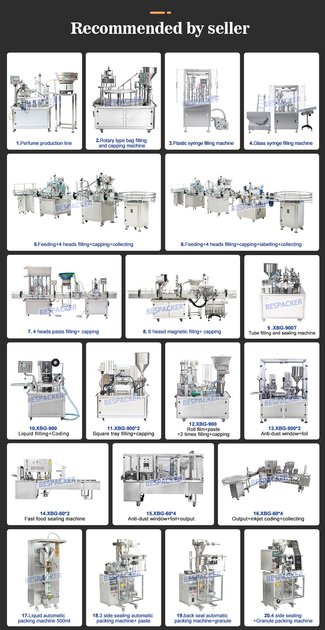 Bespacker machine Manufacturers