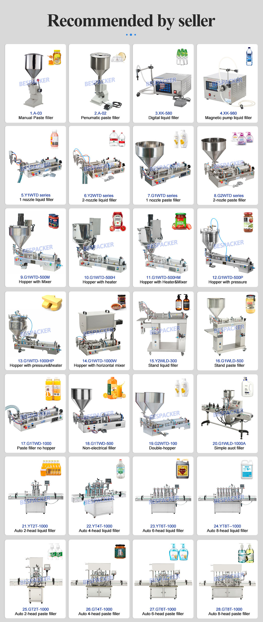 Bespacker machine Manufacturers