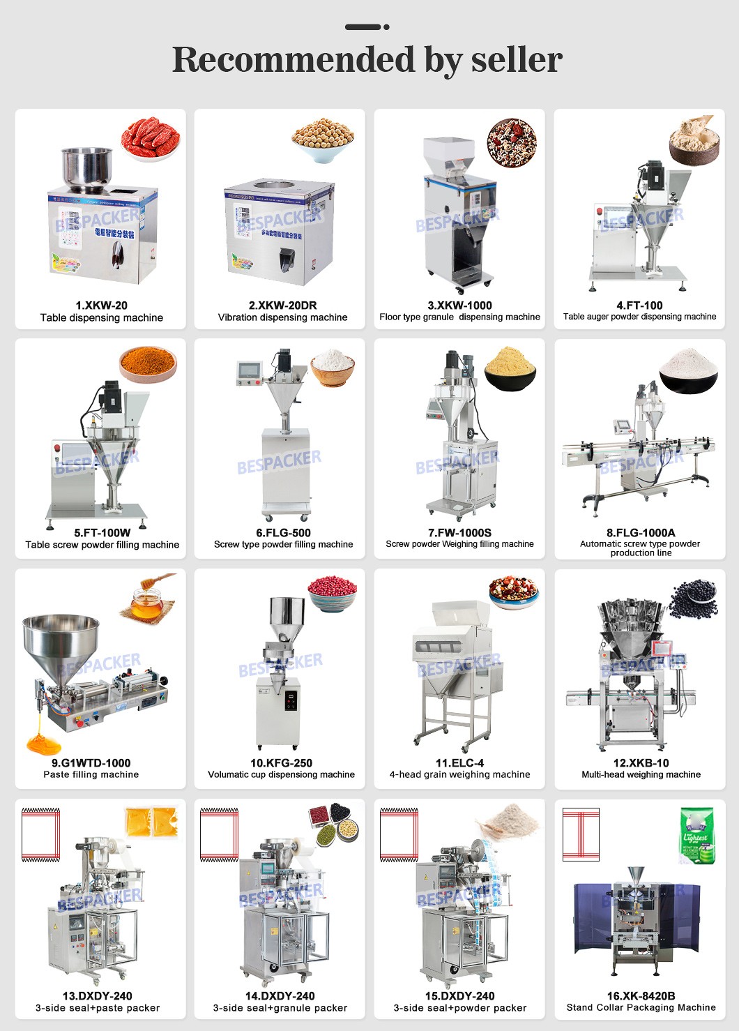 Bespacker machine Manufacturers