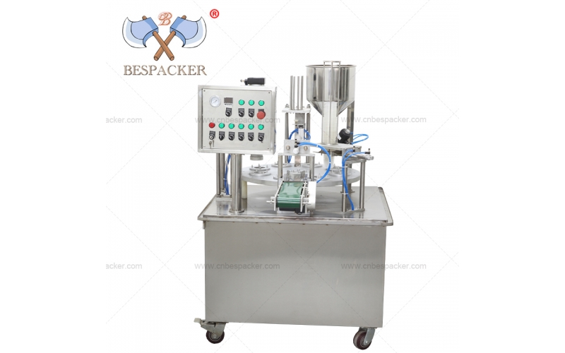 XBG-900 beverage cup filling and sealing machine