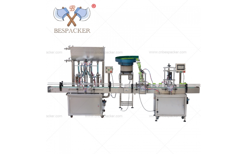 Bespacker automatic water liquid paste plastic bottle filling and capping machine