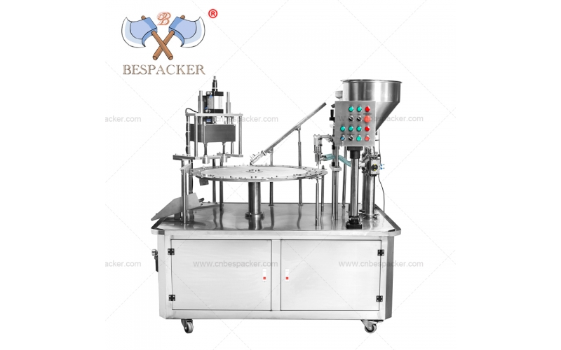 Bespacker XPG-900 automatic stand up spout pouch liquid paste filling and sealing capping machine