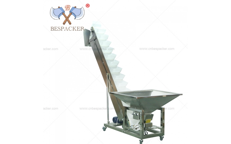 Bespacker stainless steel elevator plastic bucket conveyor belt