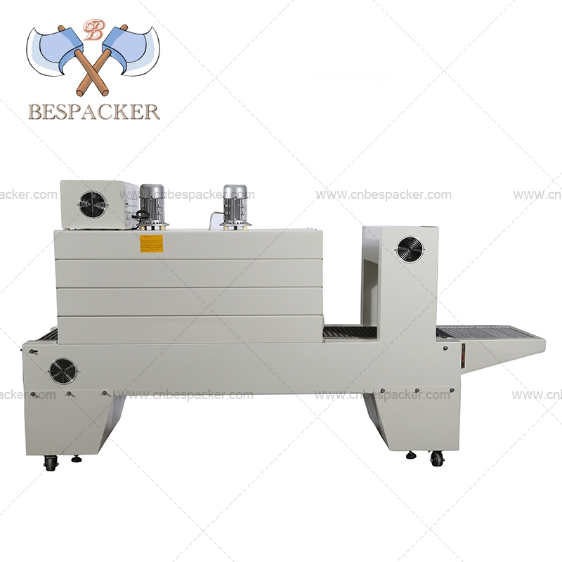 ?Bespacker BSE-5040A auto PE film shrink tunnel bottle sleeve cutting wrapping shrink machine