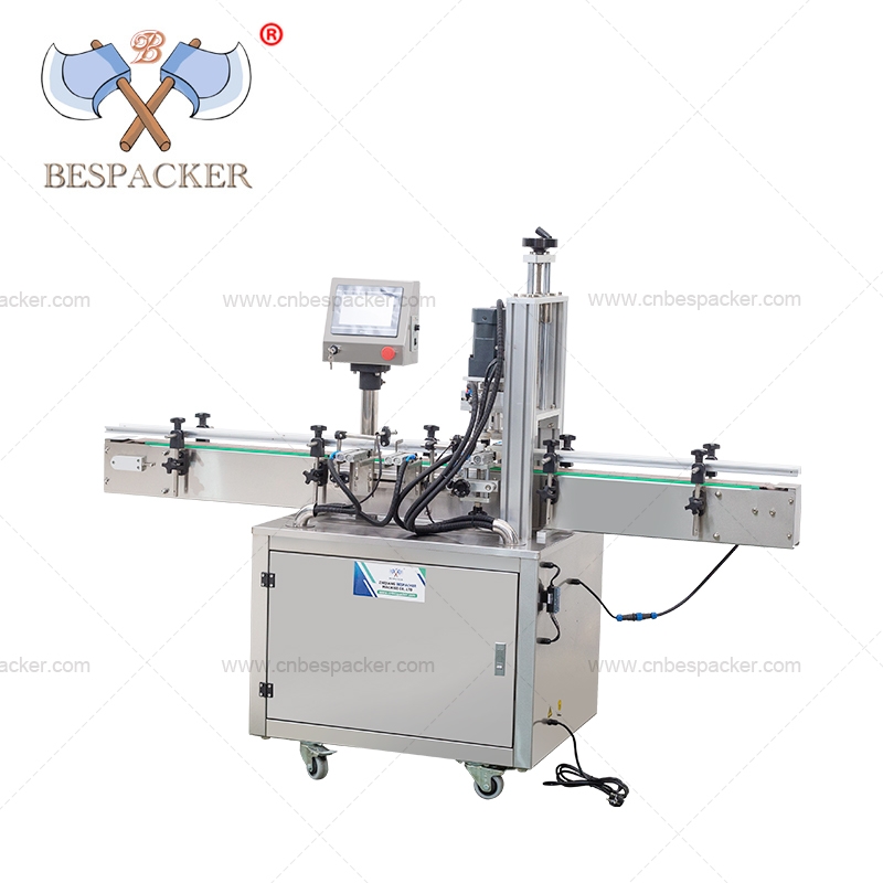 Bespacker YL-F Auto 4-wheel spary essential oil bottle capping machine